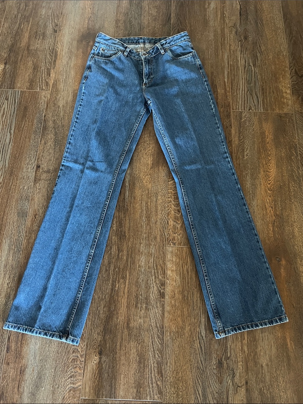 High-Rise Wide Leg Women’s Jeans in Medium Blue Denim